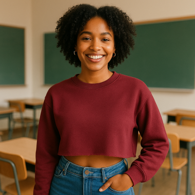 BLUSA DE MOLETOM CROPPED 