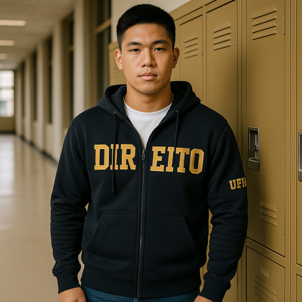 JAQUETA MOLETOM UNIVERSITÁRIO 